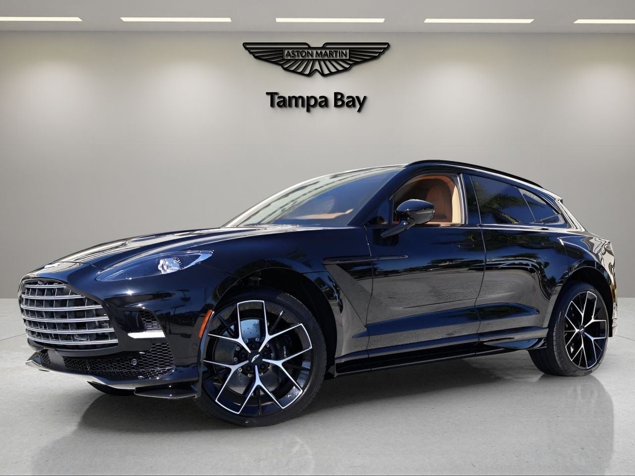 2026 Aston Martin DBX 707 in Jet Black — front three-quarter view