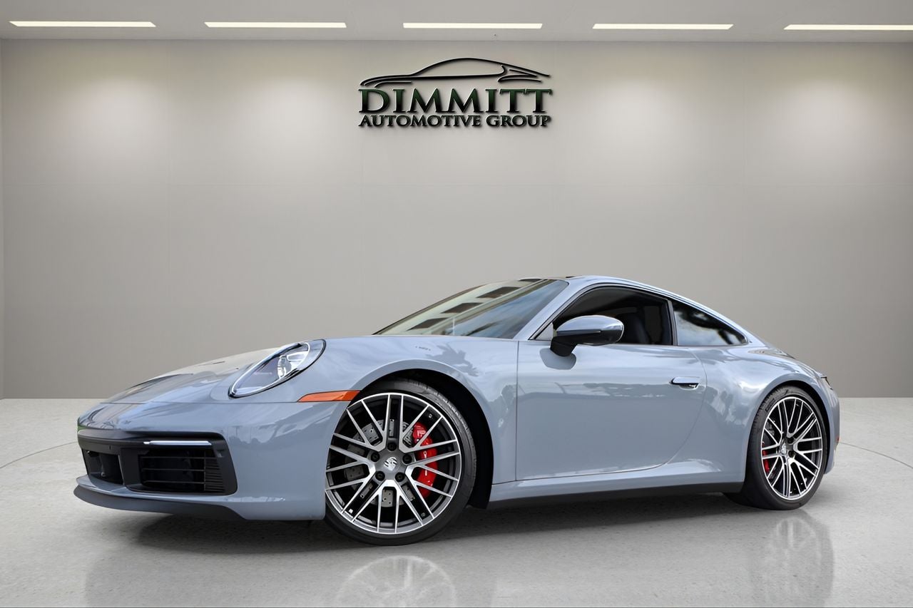2024 Porsche 911 Carrera S in Gray Metallic — front three-quarter view