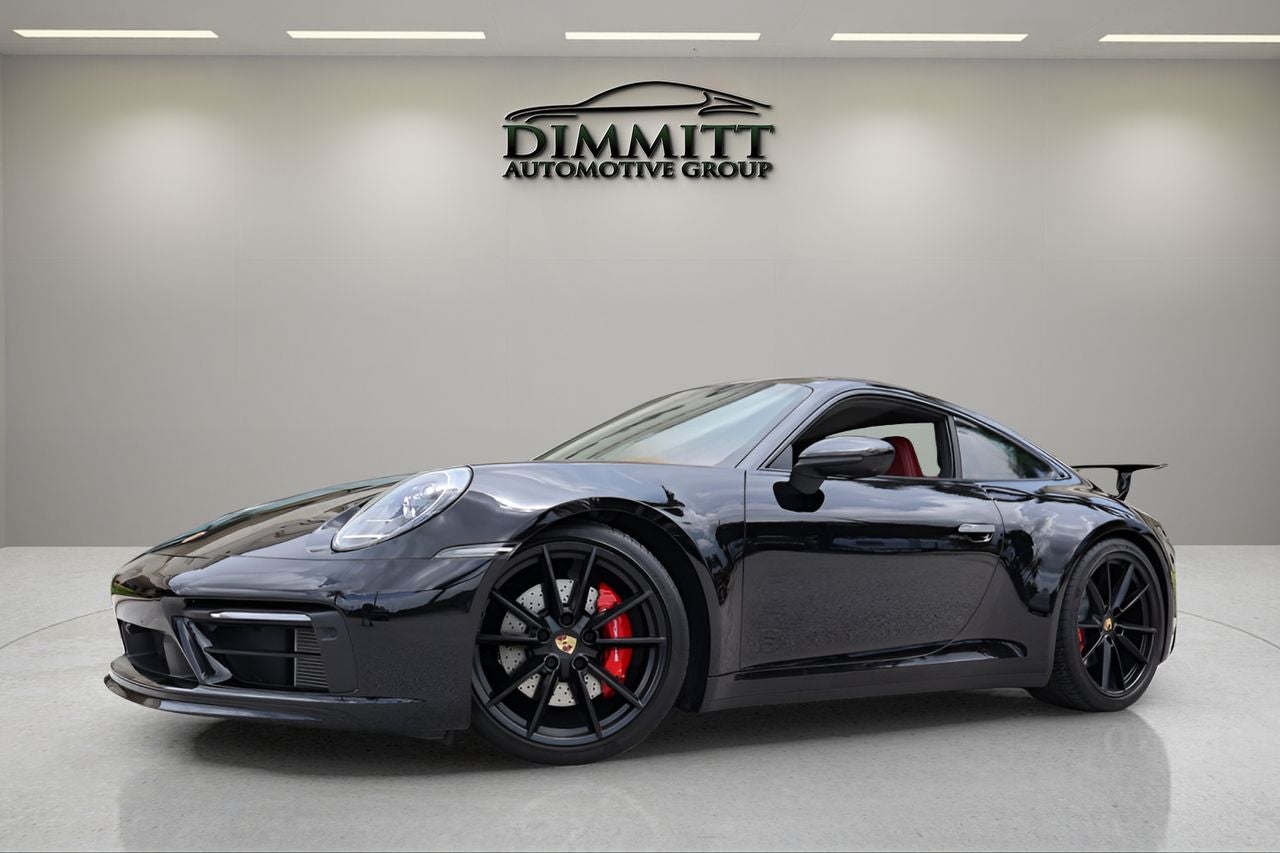 2021 Porsche 911 Carrera 4S in Black — front three-quarter view