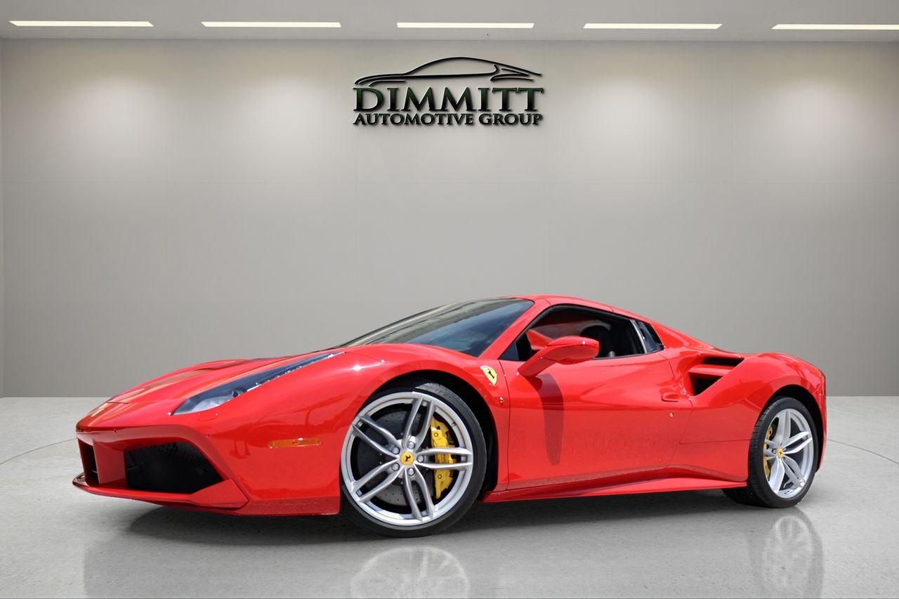2018 Ferrari 488 Spider Convertible in Rosso Corsa — front three-quarter view